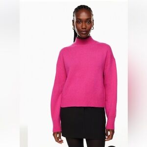 Babaton Pink Turtleneck Sweater